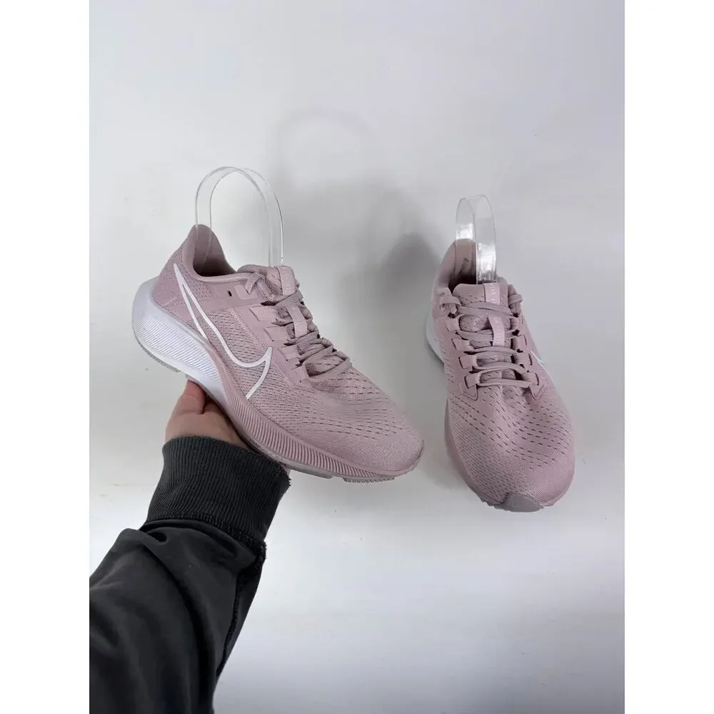 Nike Air Zoom Pegasus 38 Athletic Sneakers Women's 8 Pink White Lace-Up Low Top